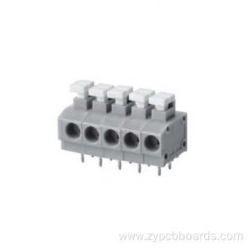 HQ235-5.0/7.5/10.0mm screwless spring terminal relay block